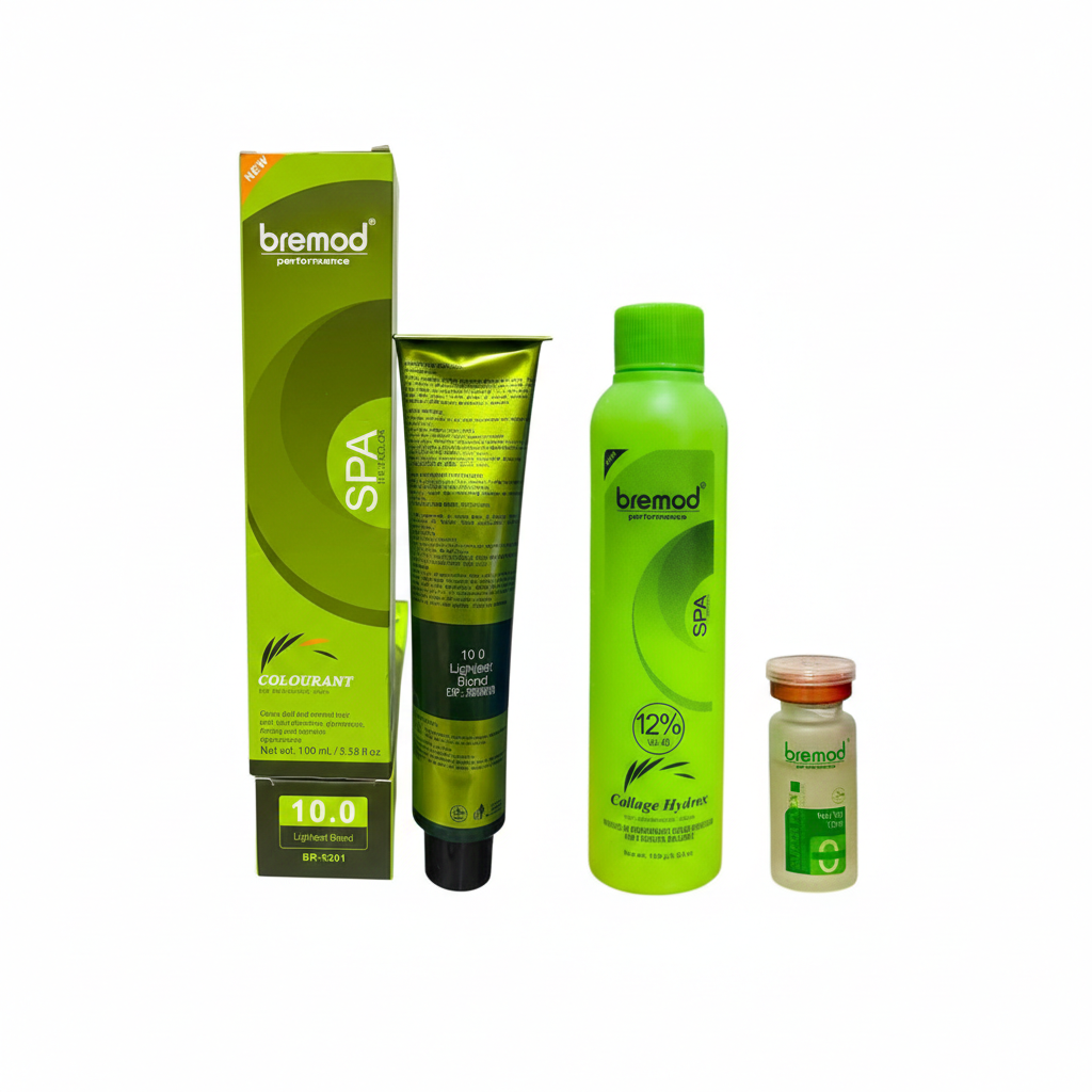 BREMOD Performance Bundle of 3 (Hair Color, Oxidizer, Super Flex Keratin)