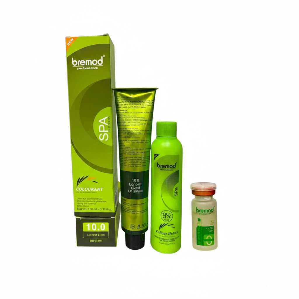 BREMOD Performance Bundle of 3 (Hair Color, Oxidizer, Super Flex Keratin)
