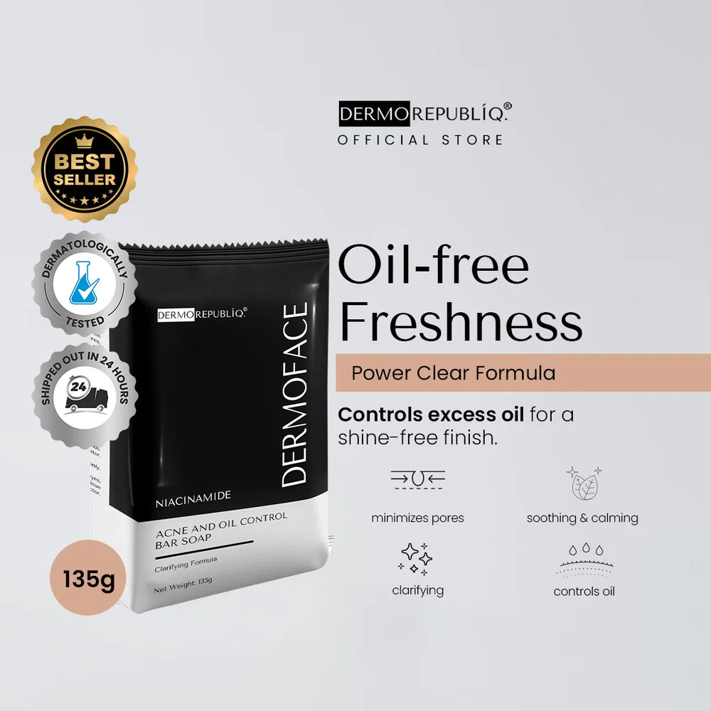 Dermorepubliq Dermoface Acne and Oil Contol Bar Soap 135g