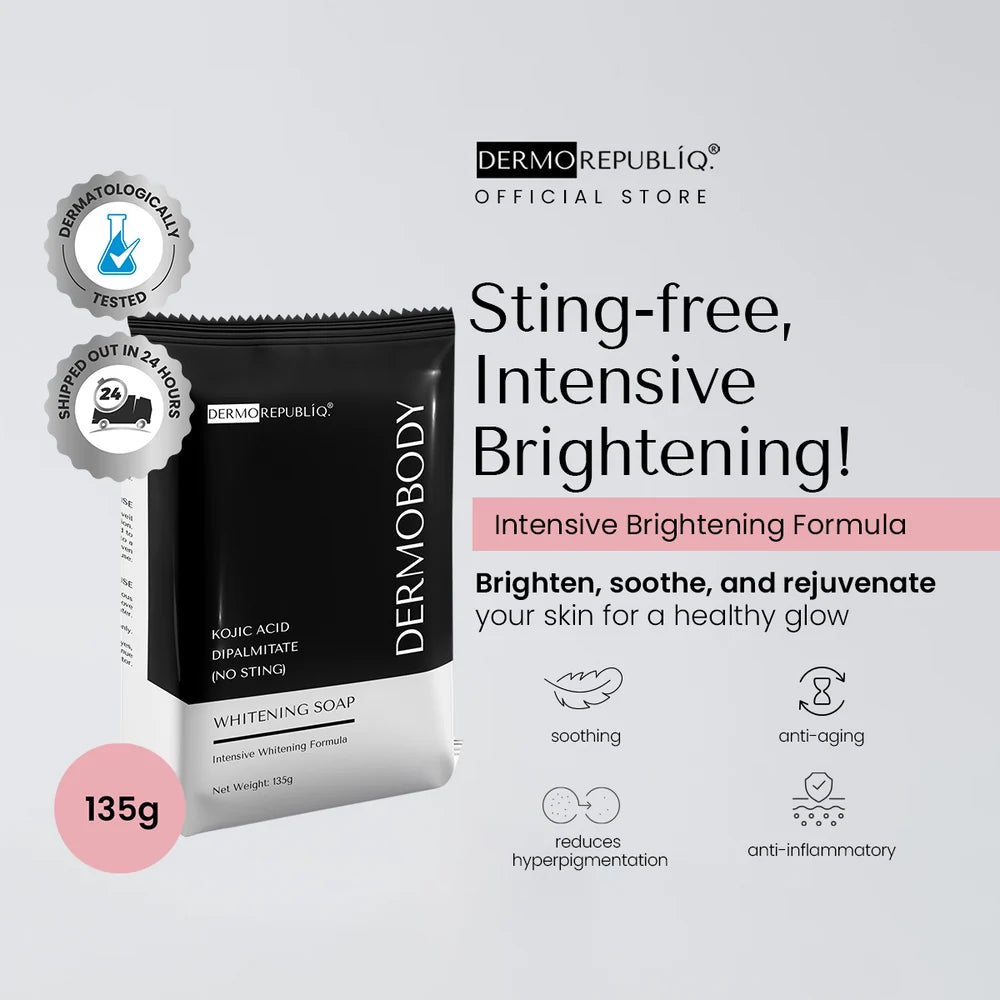 Dermorepubliq DermoBody Kojic Acid Dipalmitate No Sting Brightening Body Bar