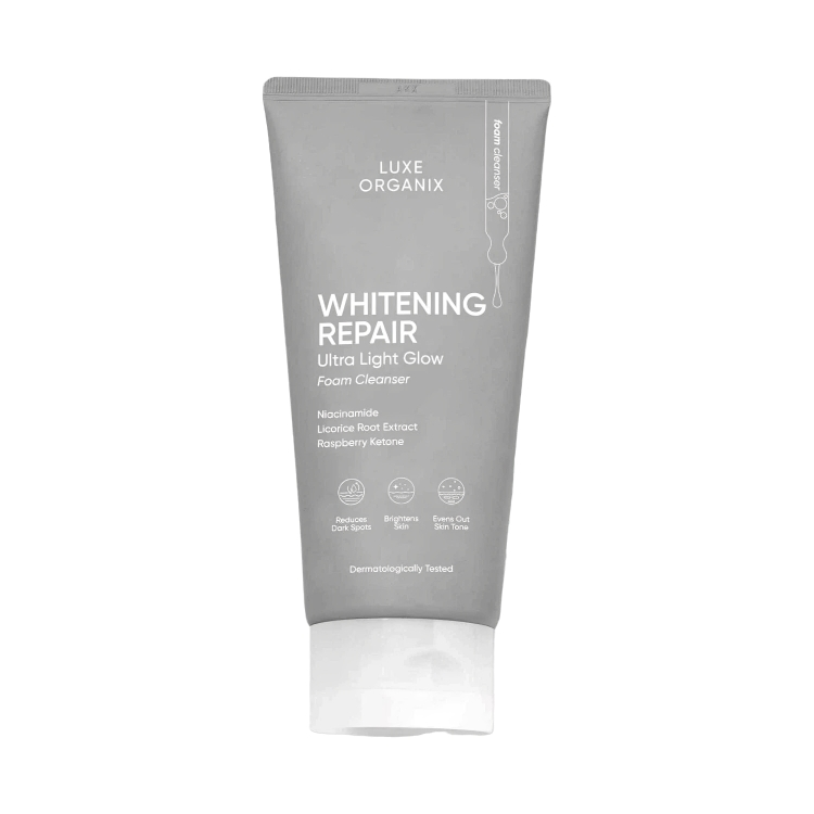 LUXE ORGANIX Whitening Repair Ultra Light Glow Foam Cleanser