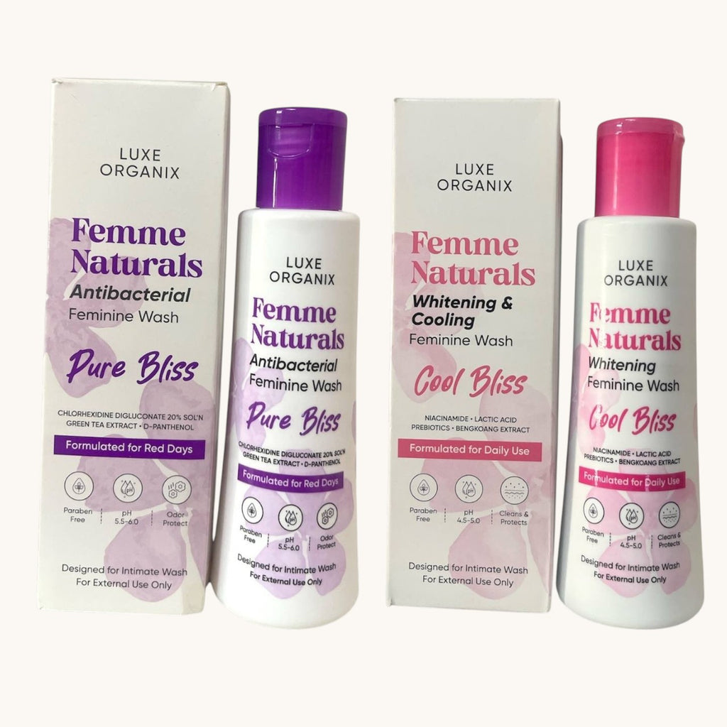 LUXE ORGANIX Femme Naturals Cool Bliss &  Pure Bliss 120ml