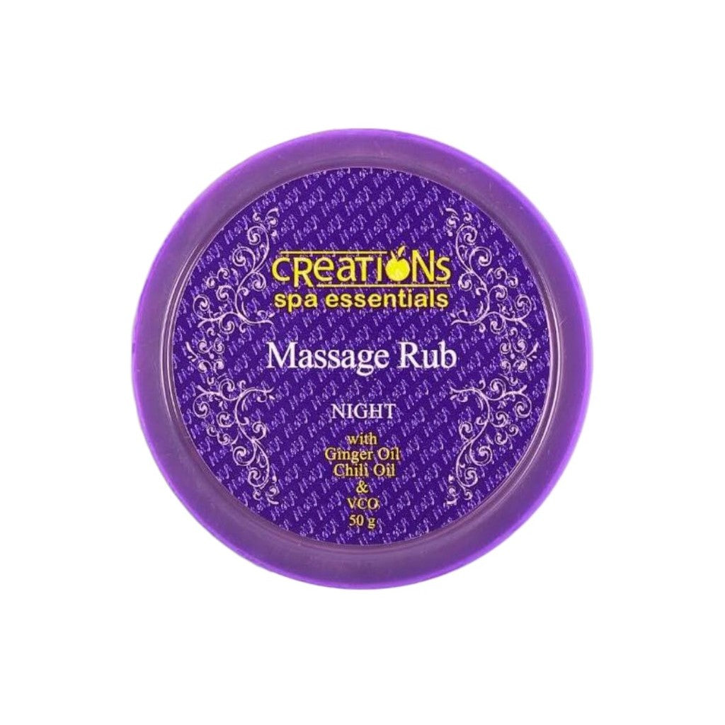 Creations Spa Essentials Massage Rub Night 50g