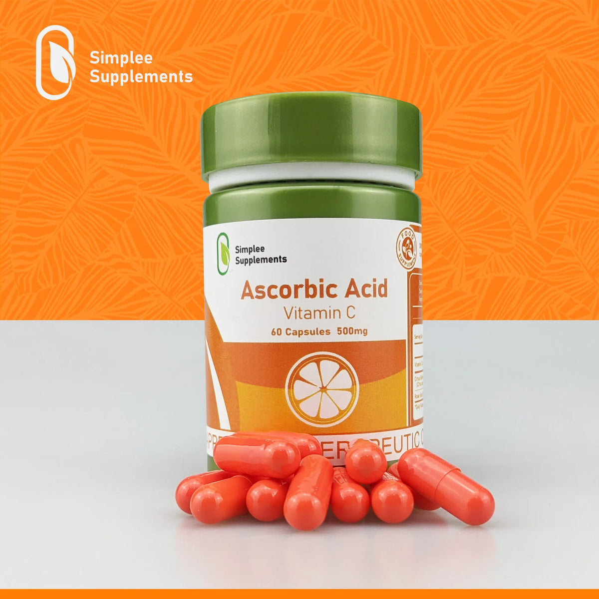 Simplee Ascorbic Acid - Vitamin C 60 capsules