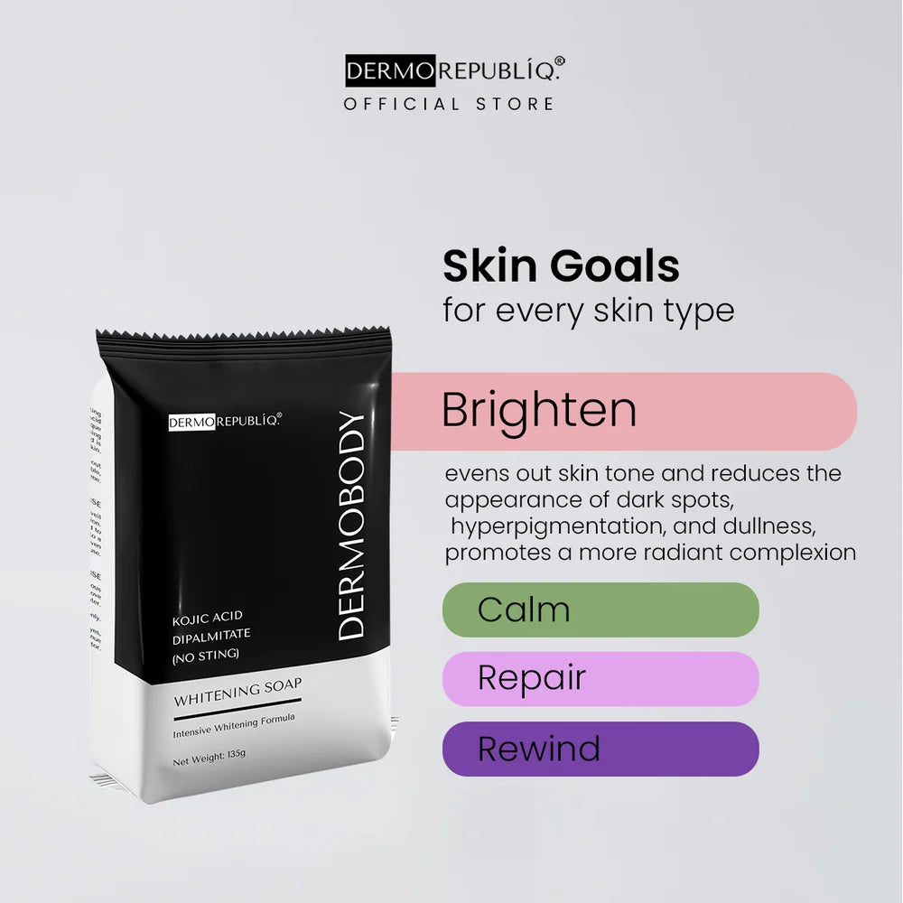 Dermorepubliq DermoBody Kojic Acid Dipalmitate No Sting Brightening Body Bar