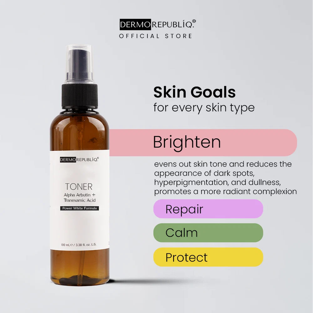 Dermorepubliq Alpha Arbutin + Tranexamic Acid Ultra Whitening Toner 100ml