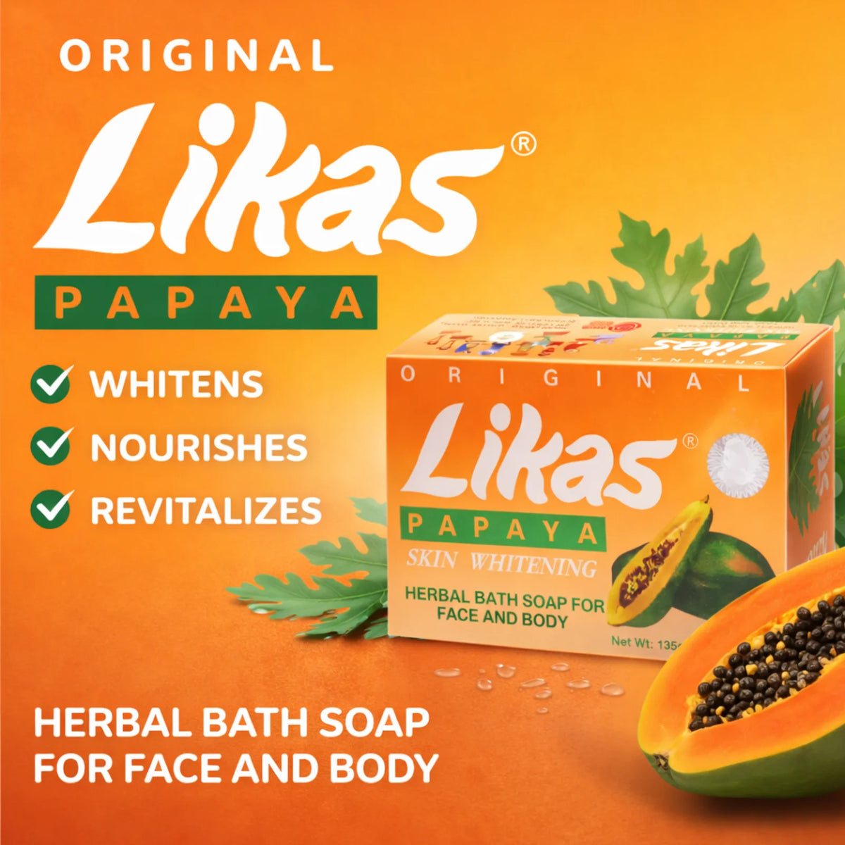 Likas Papaya Soap 135g