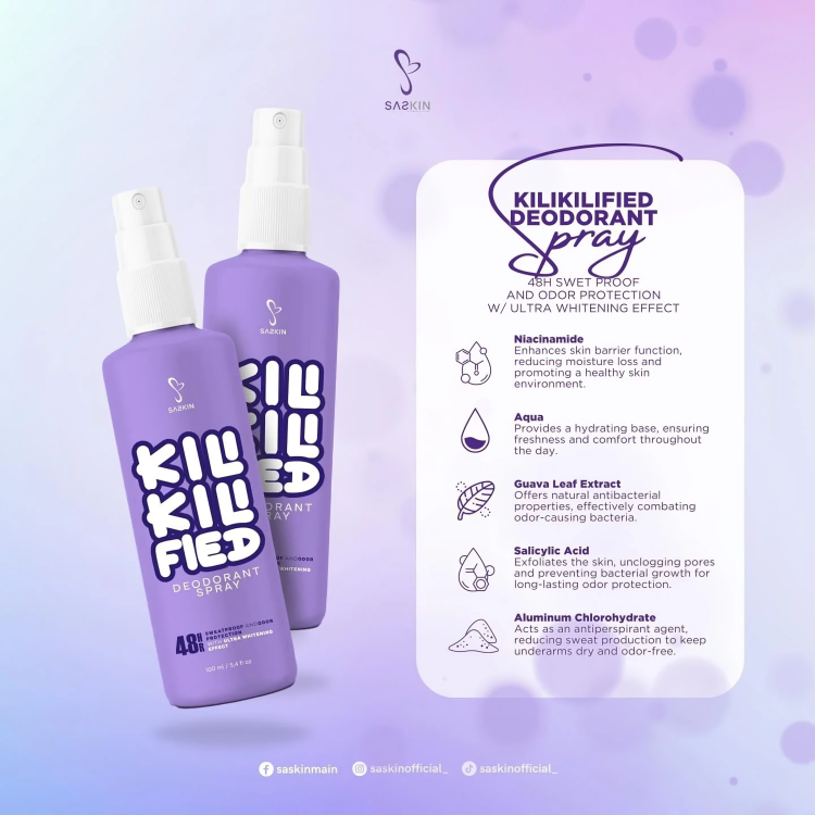 SASKIN Kilikilified Deodorant Spray 60ml