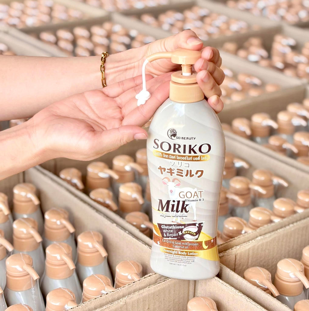 Soriko Milk Goat Alpha Arbutin Overnight Body Lotion