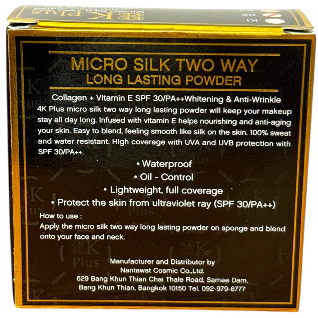 4K Plus Micro Silk Two Way Long Lasting Powder