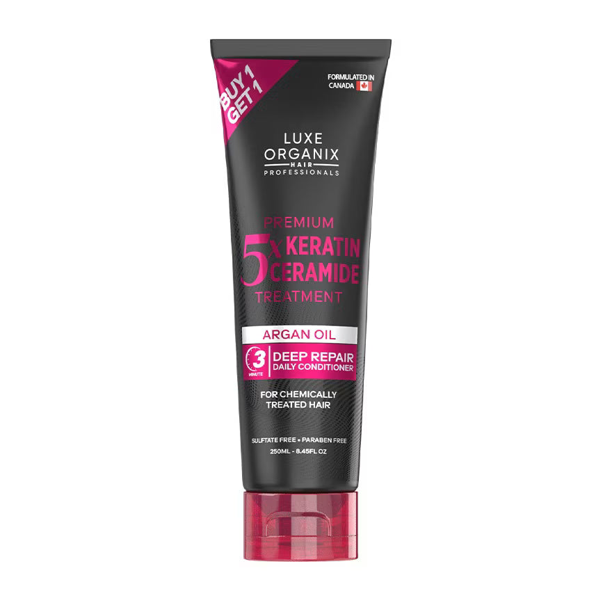 LUXE ORGANIX Premium Keratin Treatment Argan Oil & Castor Oil