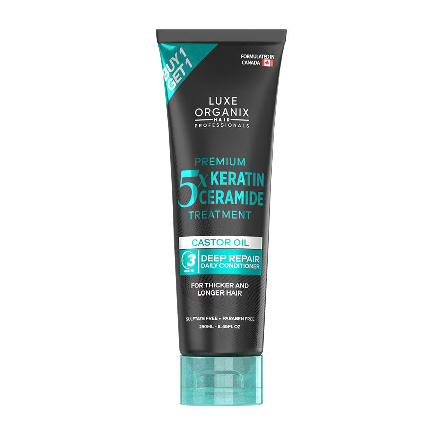 LUXE ORGANIX Premium Keratin Treatment Argan Oil & Castor Oil