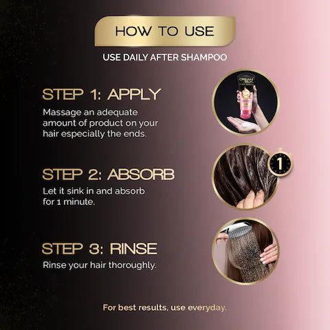 CREAMSILK Triple Keratin Rescue Ultimate Straight and Hair Fall Defense Conditioner 10mlx6s