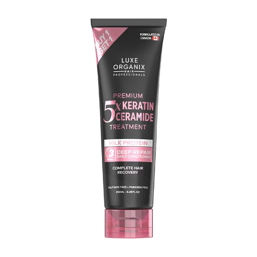LUXE ORGANIX Premium Keratin Treatment Argan Oil & Castor Oil