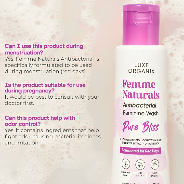 LUXE ORGANIX Femme Naturals Cool Bliss &  Pure Bliss 120ml