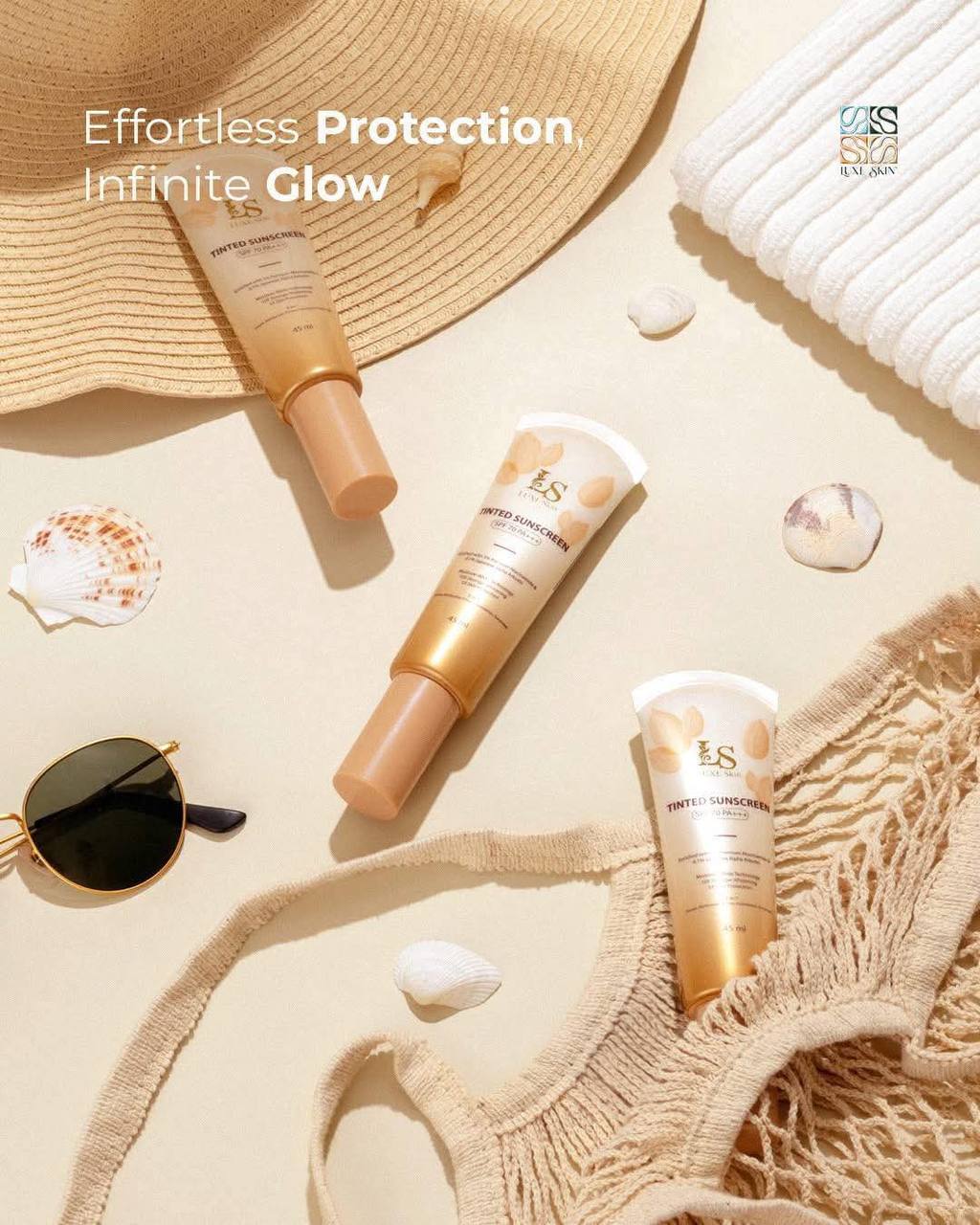 LUXE Skin Tinted Sunscreen SPF 70 PA+++ 45ml