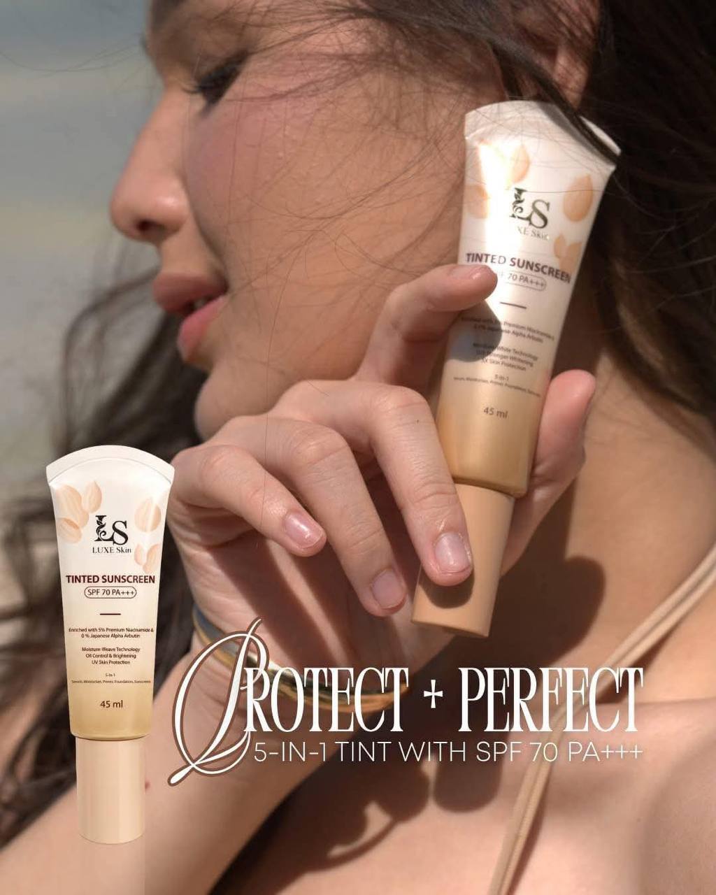 LUXE Skin Tinted Sunscreen SPF 70 PA+++ 45ml