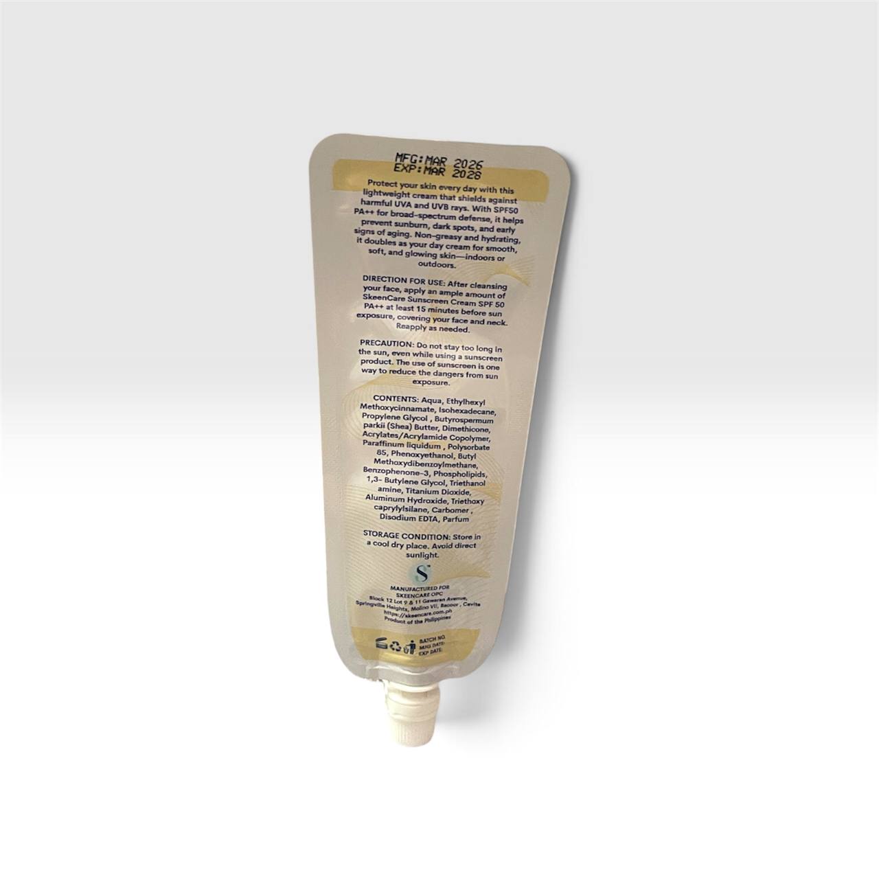 Skeencare Sunblock Cream Day Cream 10g