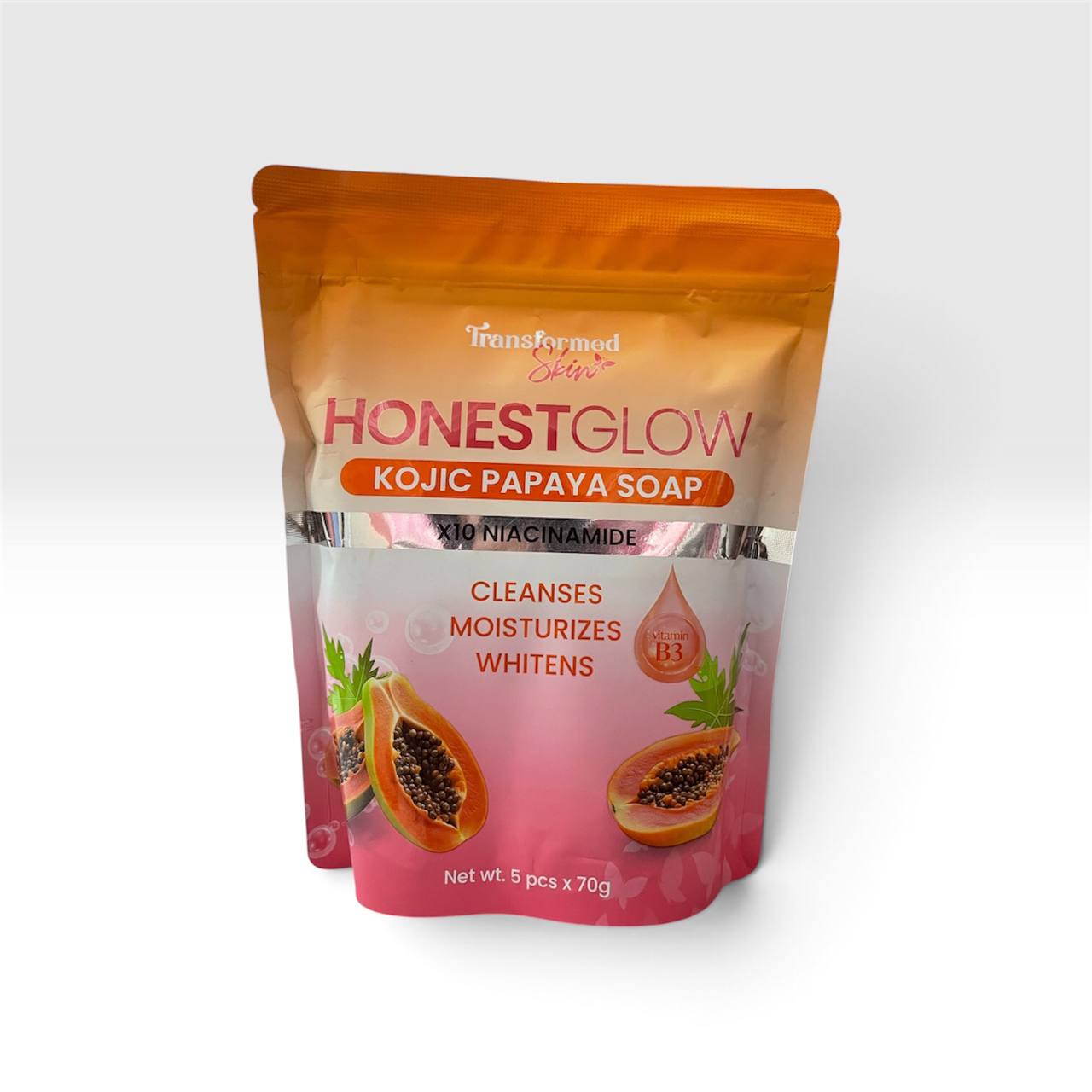 Honest Glow Papaya Kojic Soap x10 Niacinamide Pack