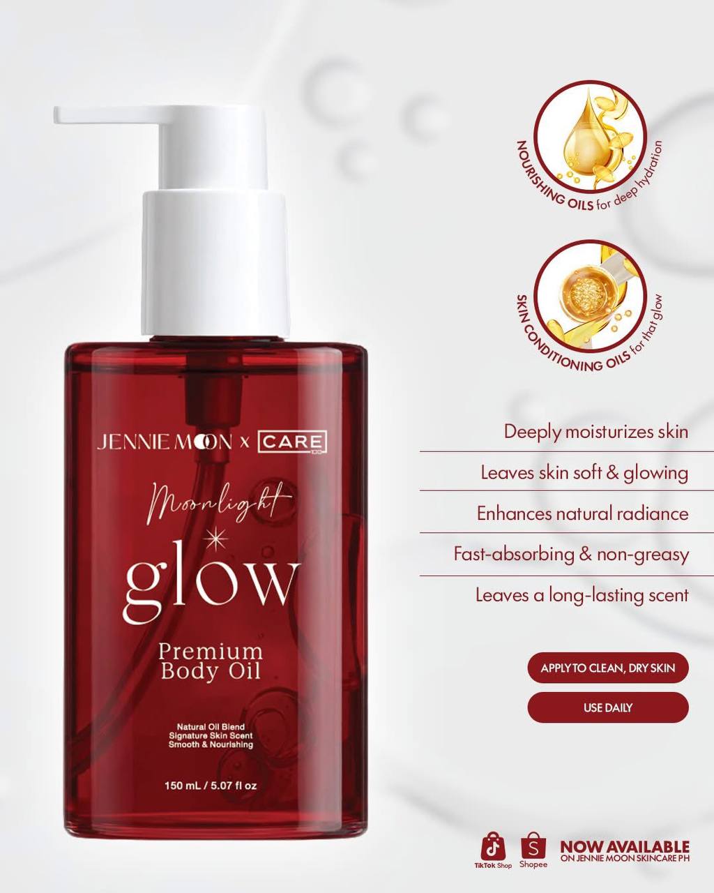 Jennie Moon Moonlight Glow Premium Body Oil 150ml