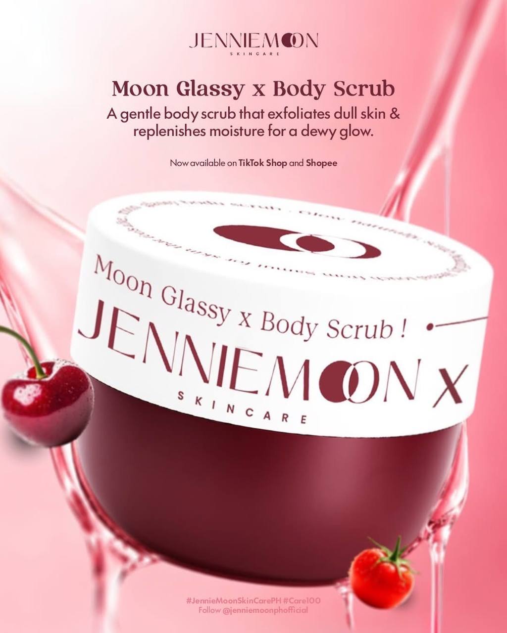 Jennie Moon Moon Glassy x Body Scrub Glow