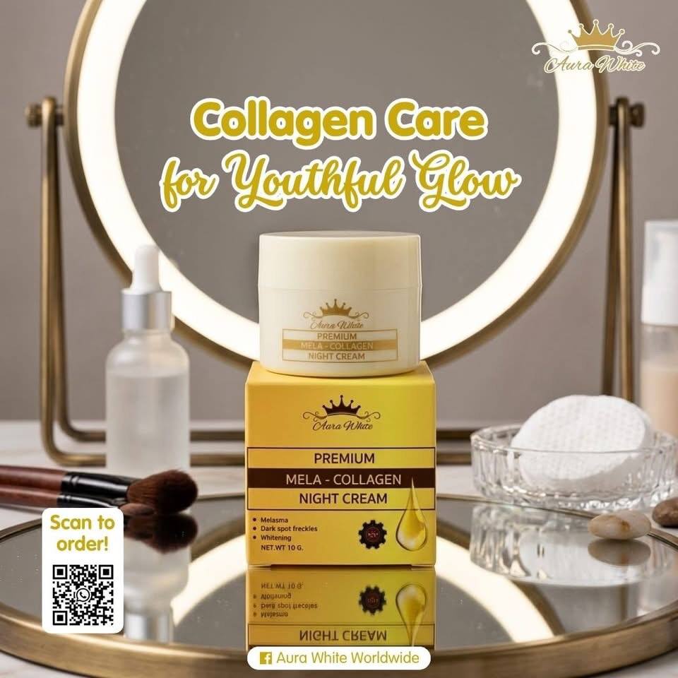 Aura White Premium Mela-Collagen Night Cream