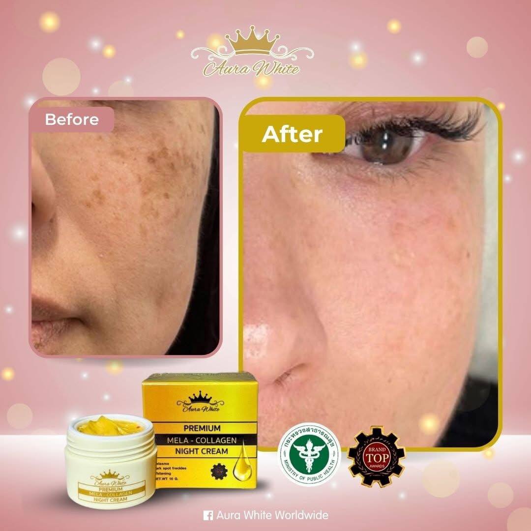 Aura White Premium Mela-Collagen Night Cream