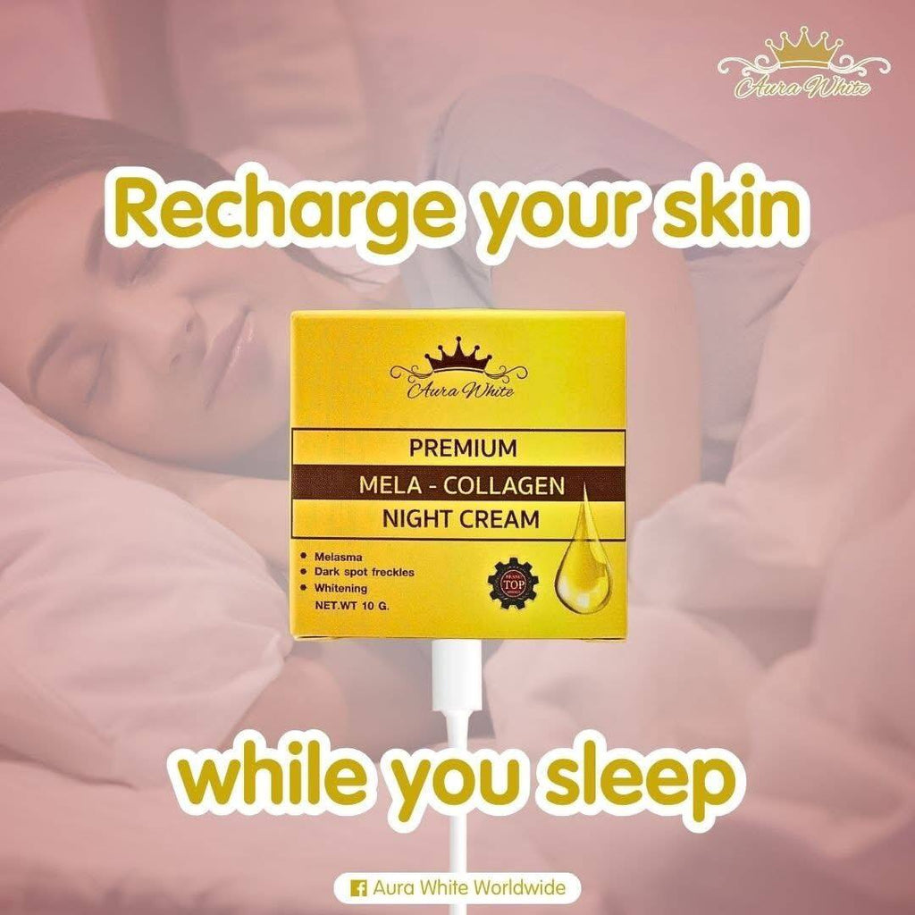 Aura White Premium Mela-Collagen Night Cream