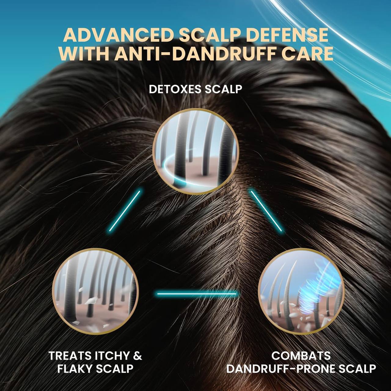 LUXE ORGANIX Scalp Cleanse Hair Detox Scrub Clarifying Treatment Shampoo 220g