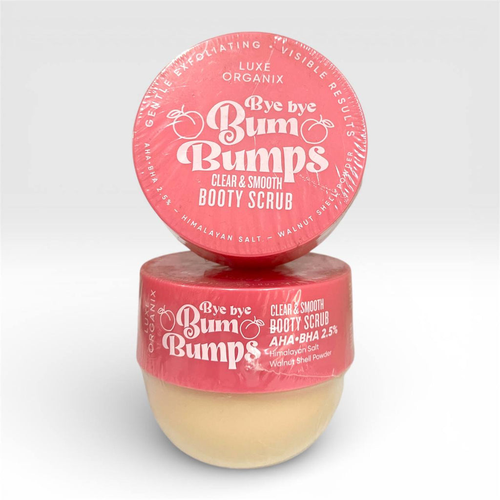 LUXE ORGANIX Bye Bye Bum Bumps Clear &Smooth Booty Scrub 285g