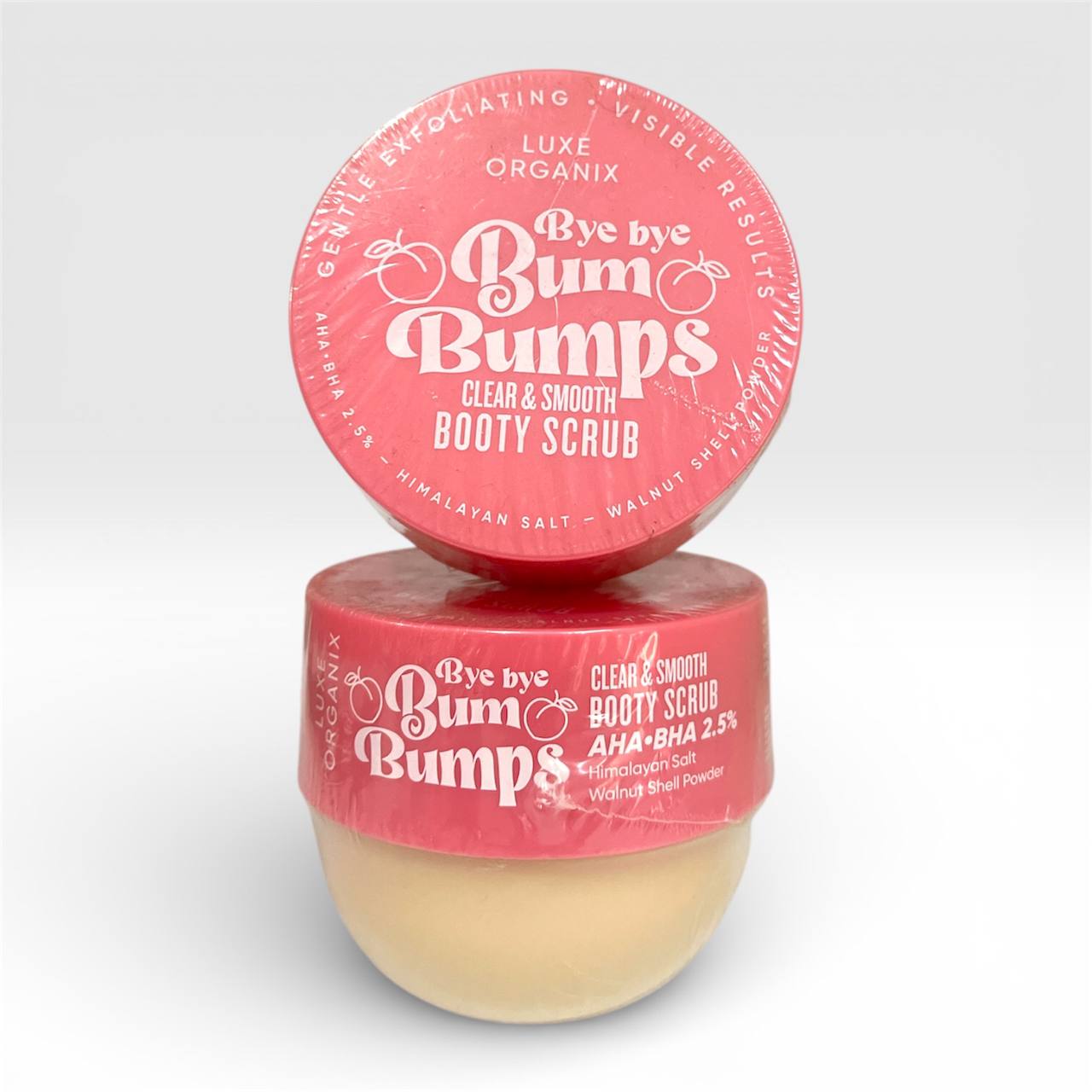 LUXE ORGANIX Bye Bye Bum Bumps Clear &Smooth Booty Scrub 285g