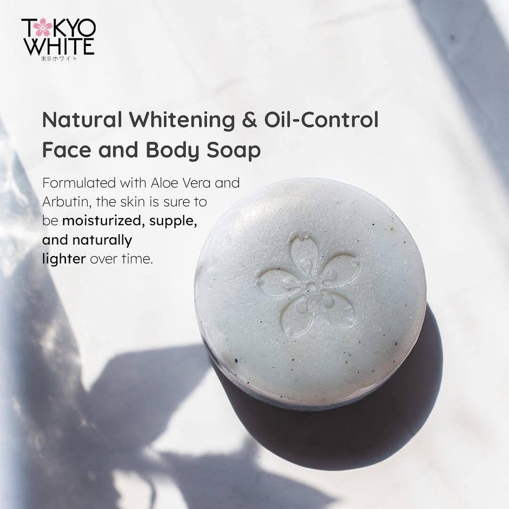 TOKYO WHITE - Bamboo Charcoal + Tea Tree Oil +  Aloe Vera + Arbutin Soap