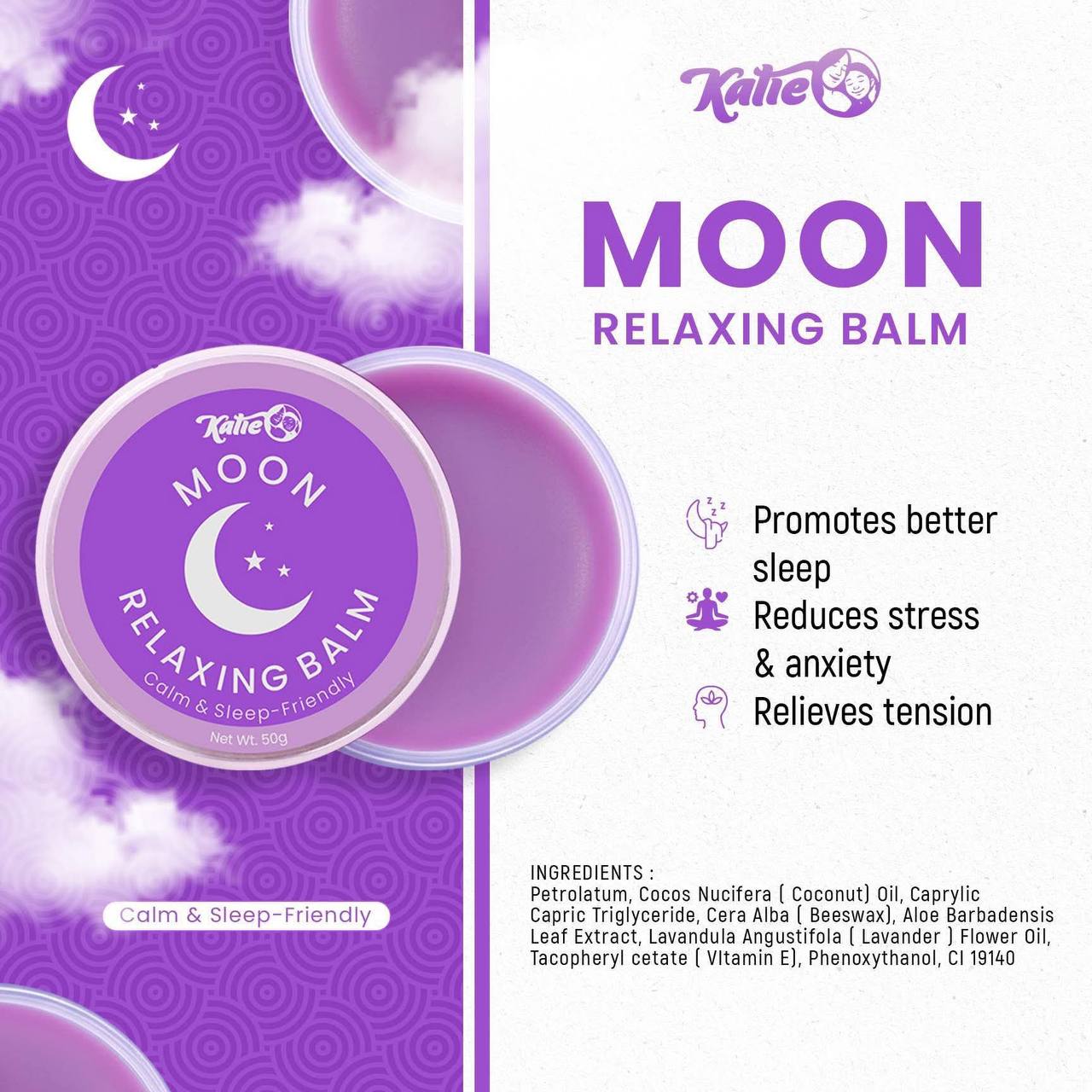 Katie Relaxing Balm MOON Calm & Sleep-Friendly 50g