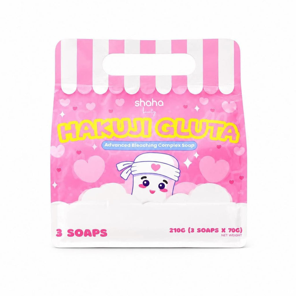 Shaha Beauty Hakuji Gluta Soap (3 Bars x 70g)