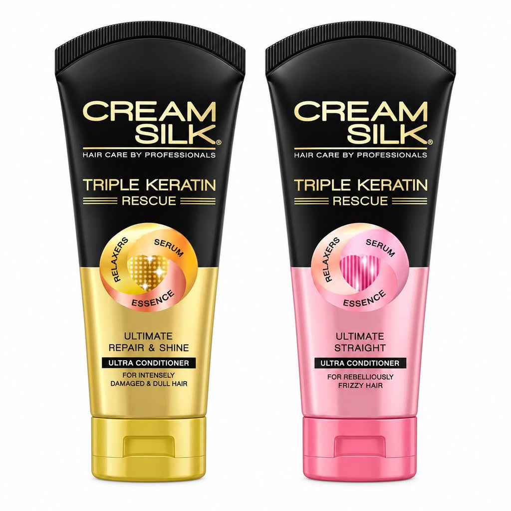 Cream Silk Triple Keratin Rescue - Ultimate Straight & Repair Shine Conditioner 340ml