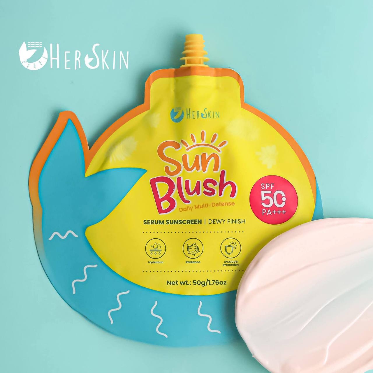 HERSKIN Sun Blush SPF 50 PA+++ Daily Multi-Defense Serum Sunscreen - 50g