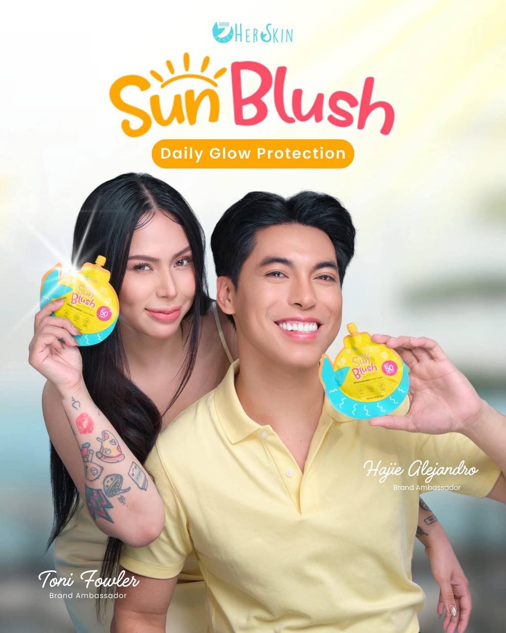 HERSKIN Sun Blush SPF 50 PA+++ Daily Multi-Defense Serum Sunscreen - 50g