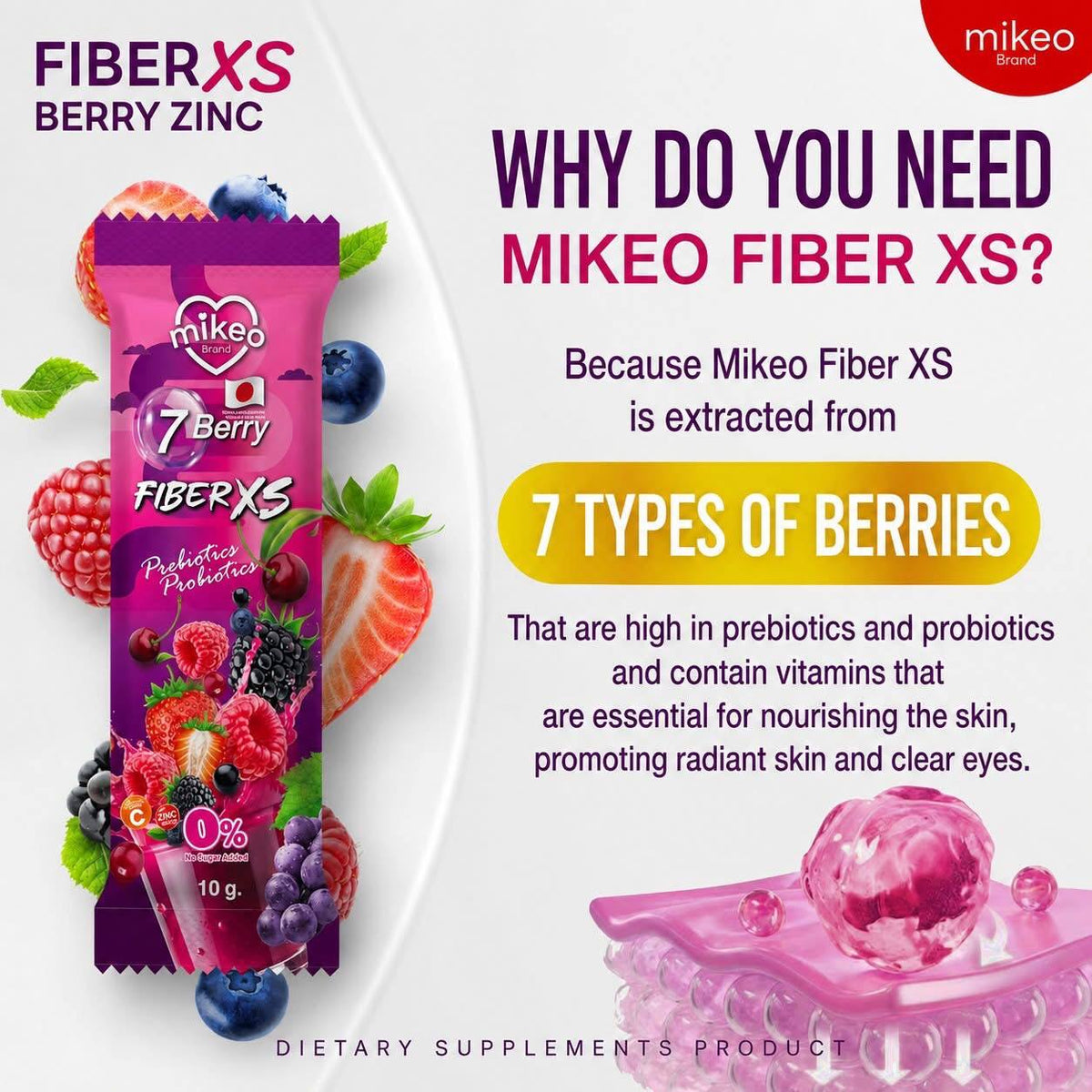 Mikeo Fiber XS - Probiotic Drinks