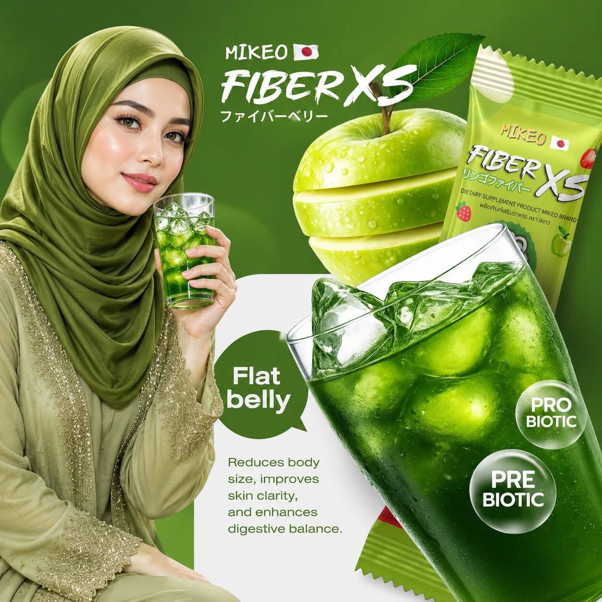 Mikeo Fiber XS - Probiotic Drinks