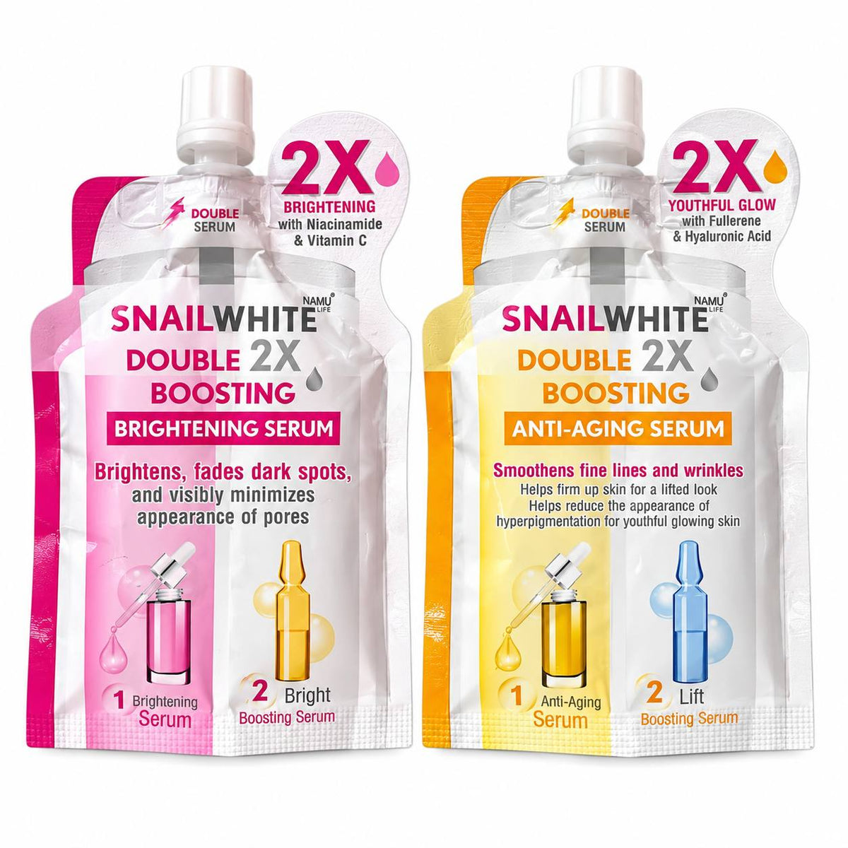 SNAILWHITE Double Boosting Anti-Aging & Brightening Serum