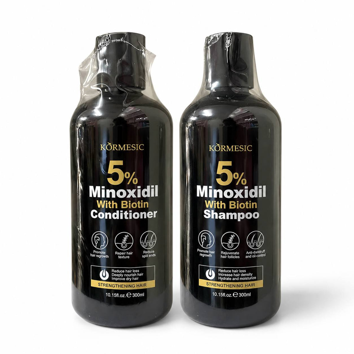Kormesic 5%  Minoxidil with Biotin Shampoo & Conditioner (SET)