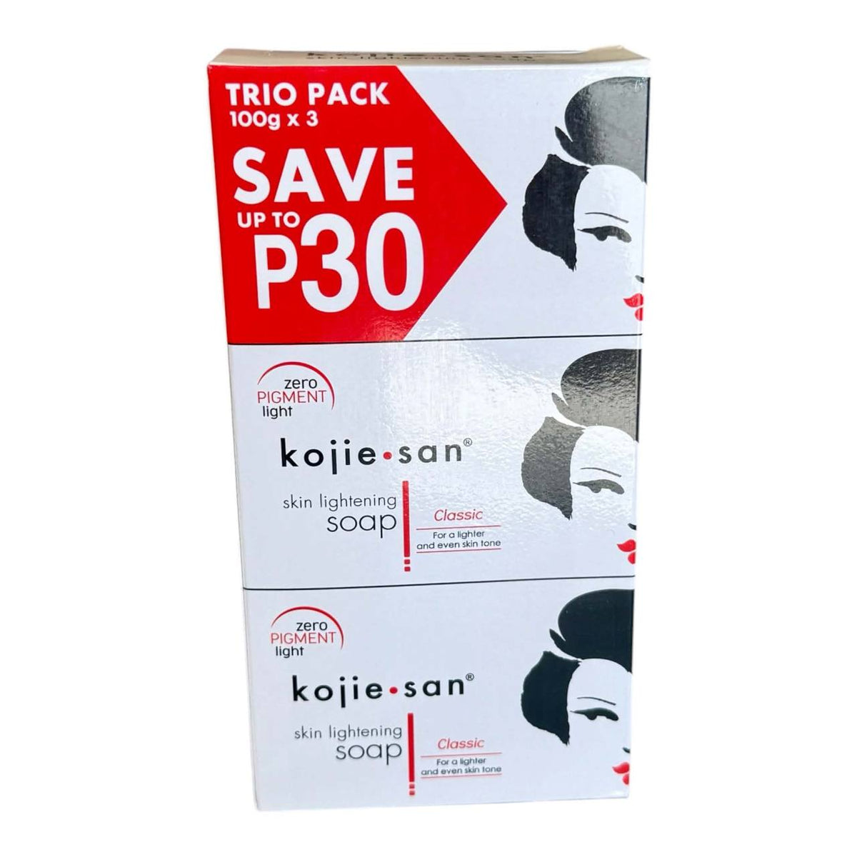 Kojie San Skin Lightening Classic Soap 100g x 3 (Trio Pack)