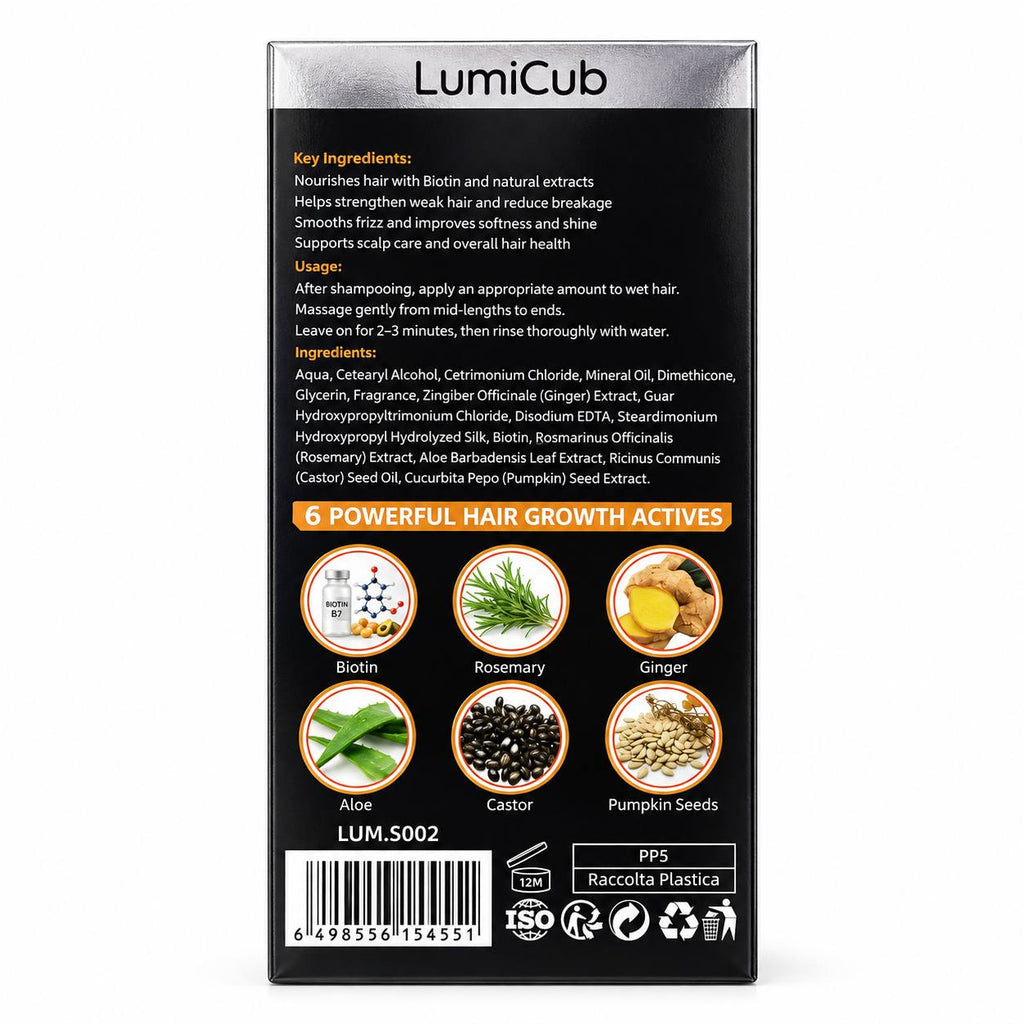 LumiCub Hair Growth Conditioner PRO 250ml- Biotin + Rosemary Scalp & Hair Care