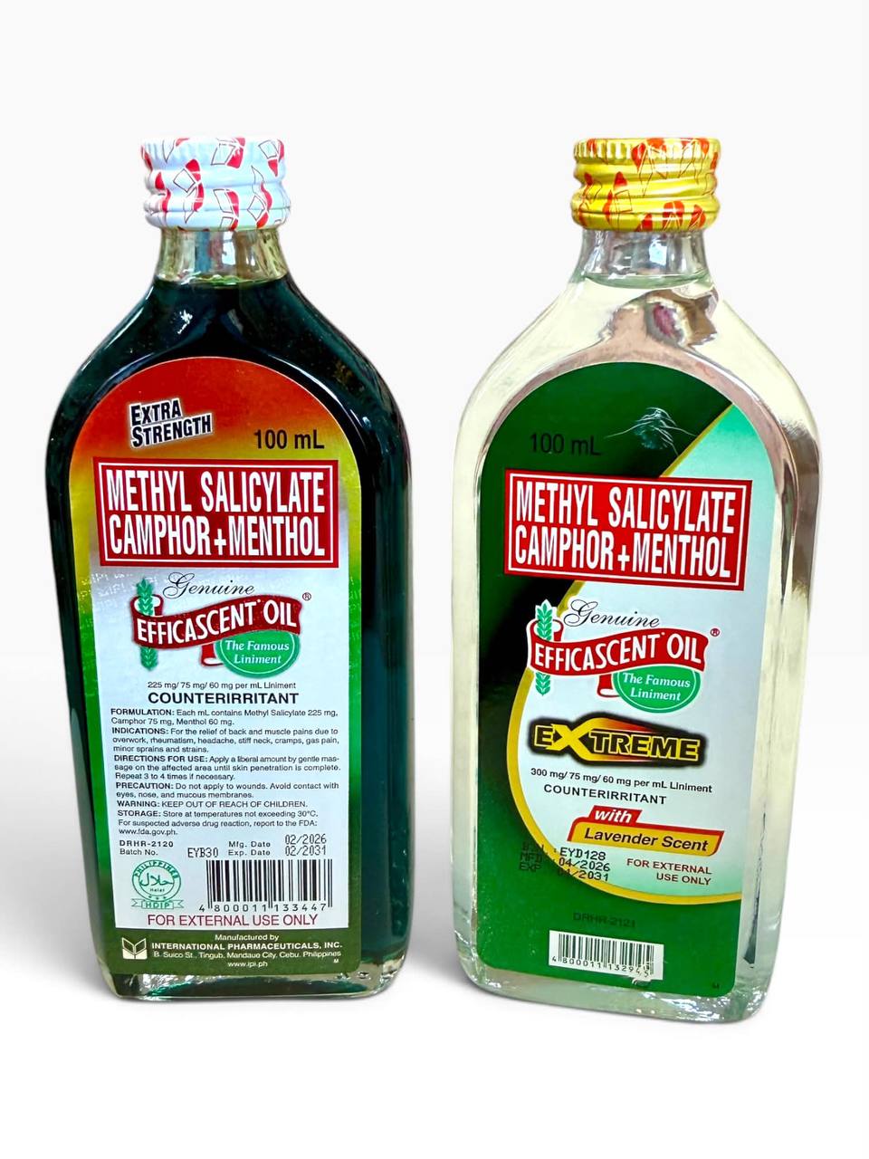Efficascent Oil - Methyl Salicylate Camphor + Menthol (Extreme & Extra Strength) 100ml