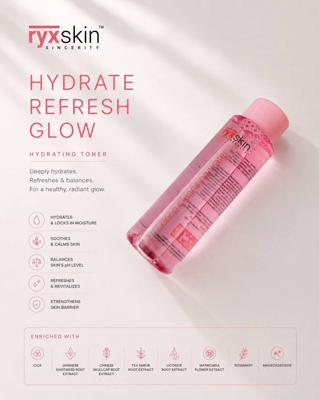 RyxSkin Deep Cleansing Water 120ml