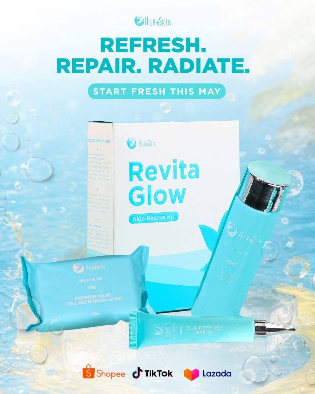 HerSkin - Revita Glow Skin Rescue Facial Set