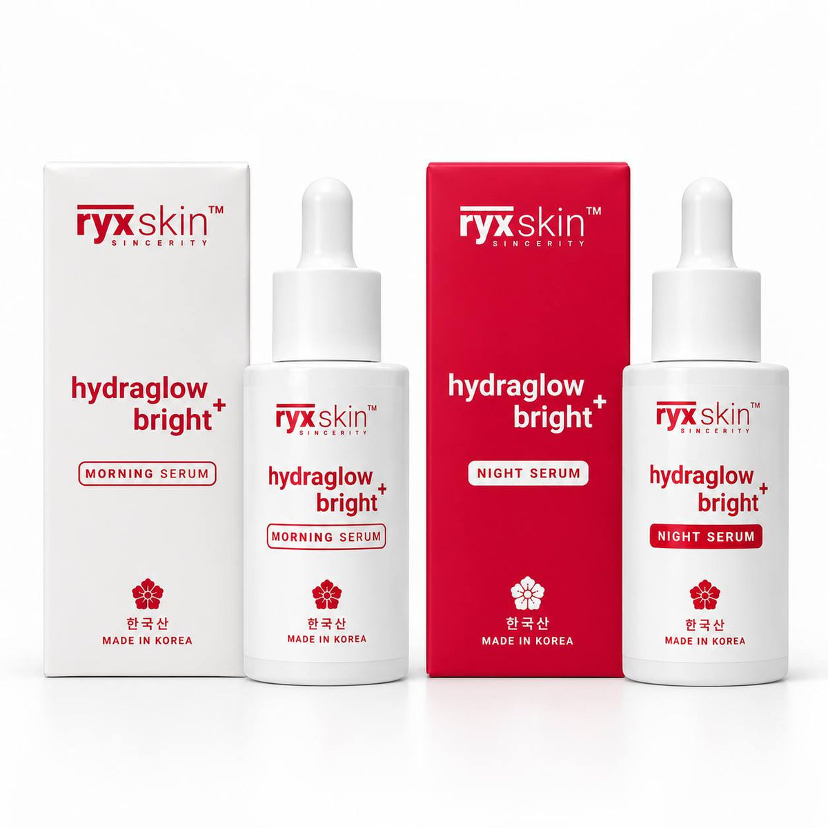 RYX Skin Hydraglow Bright+- Morning & Night Serum 30ml