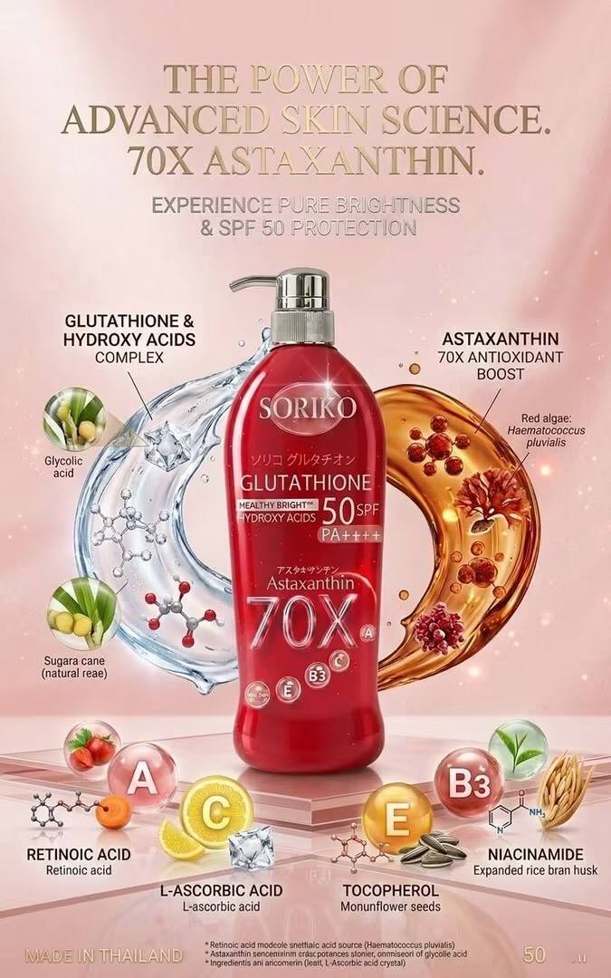 SORIKO Healthy Bright SPF50 PA++++ Body Lotions 500ml