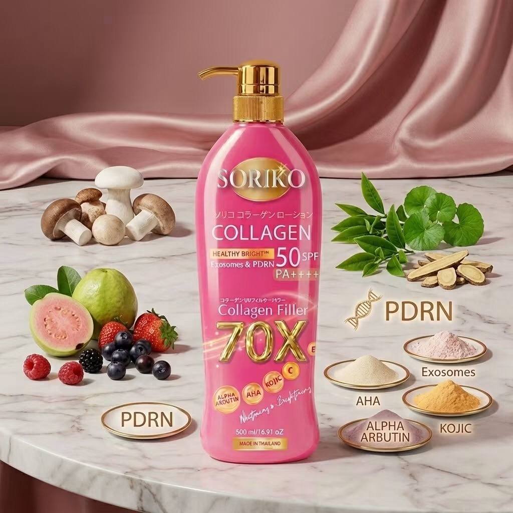 SORIKO Healthy Bright SPF50 PA++++ Body Lotions 500ml