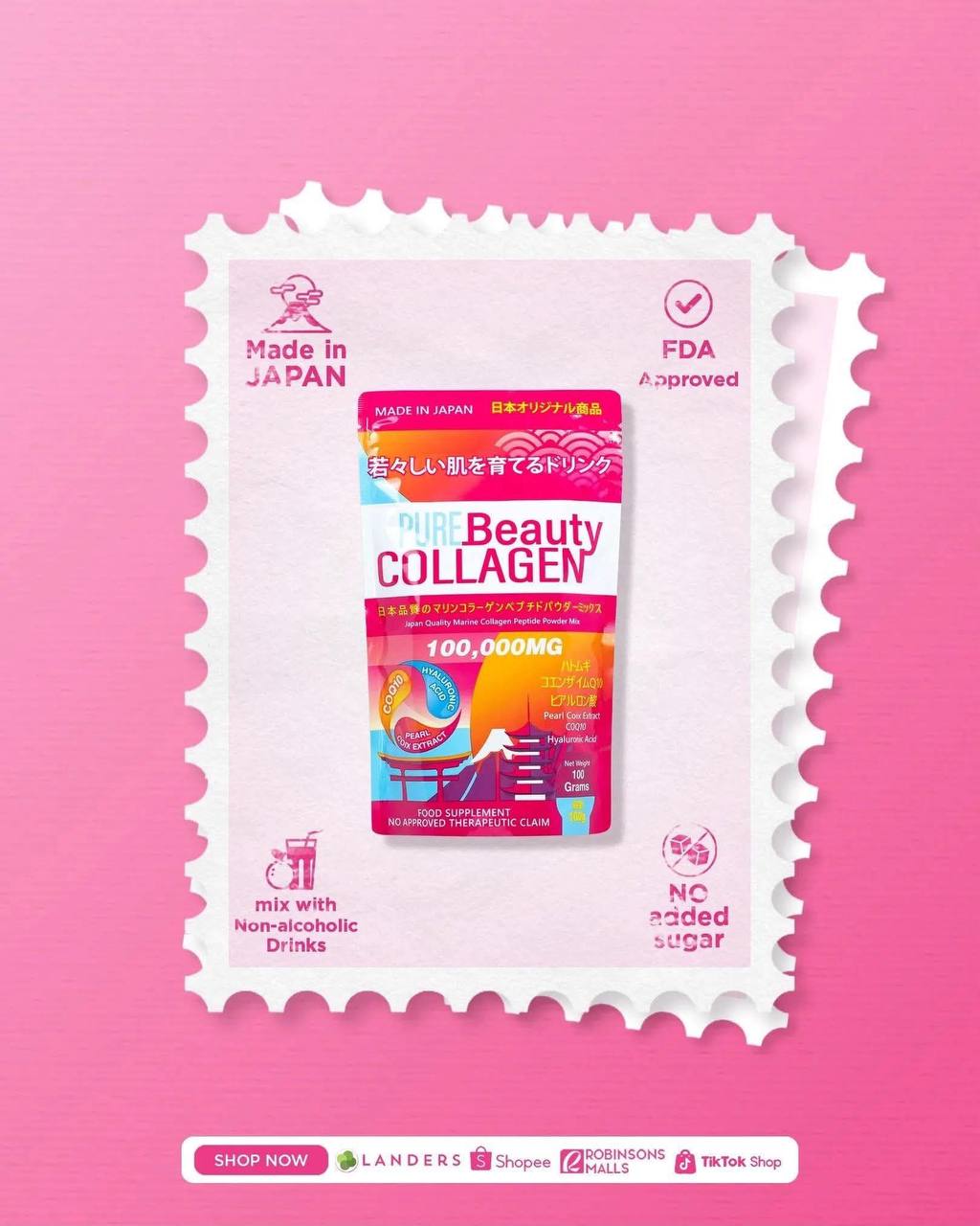 Pure Beauty Collagen made in Japan